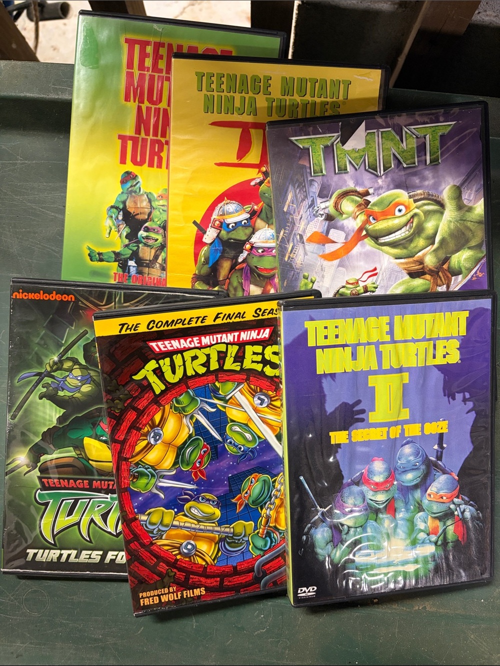 Set of 6 teenage Mutant Ninja Turtles DVDs